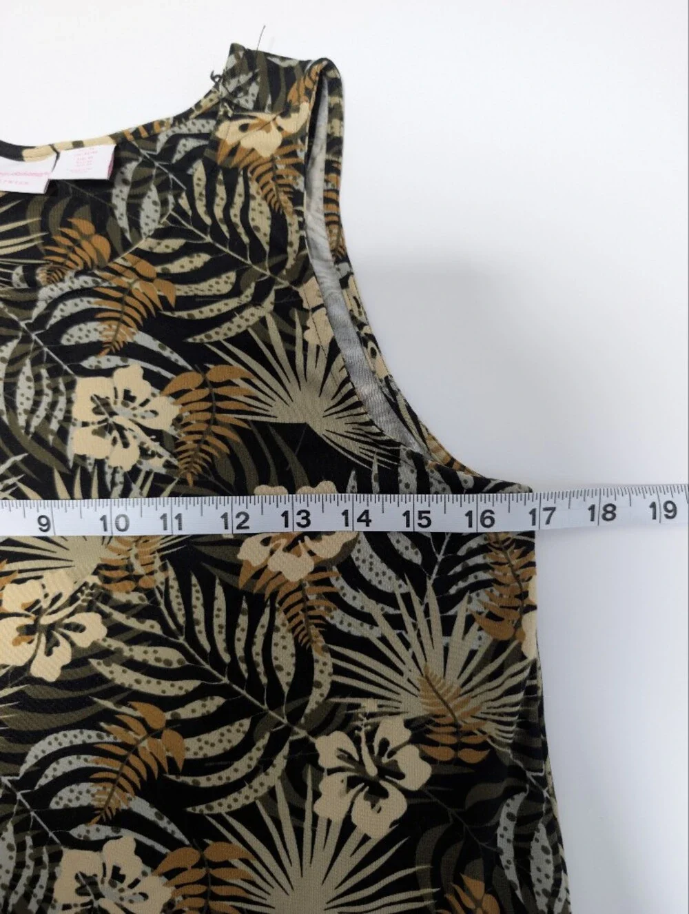 Tommy Bahama Women's M Black Tropical Floral Sleeveless Shift Midi Dress Stretch - Picture 8 of 10
